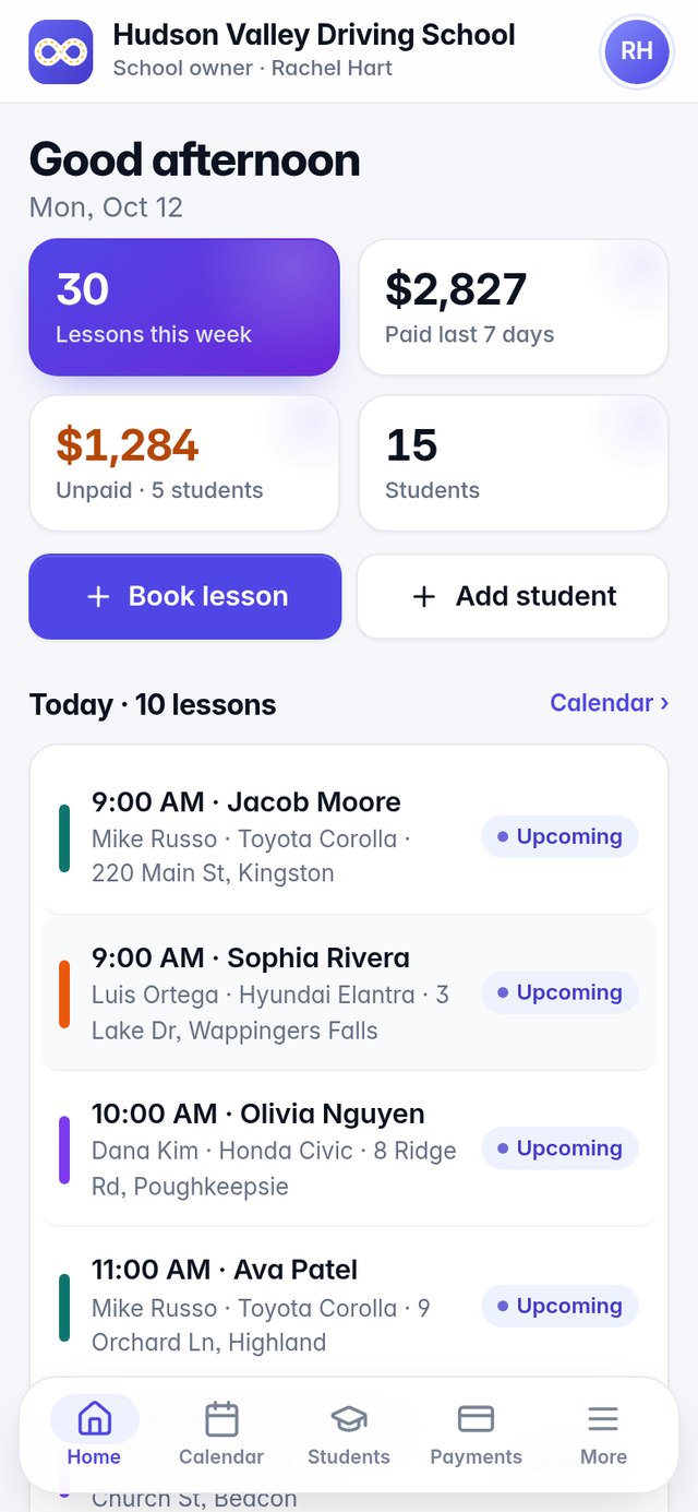 Owner dashboard